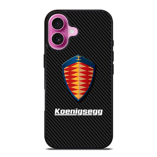 KOENIGSEGG CARBON iPhone 16 Plus Case Cover