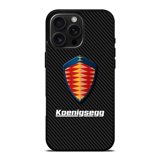 KOENIGSEGG CARBON iPhone 16 Pro Max Case Cover