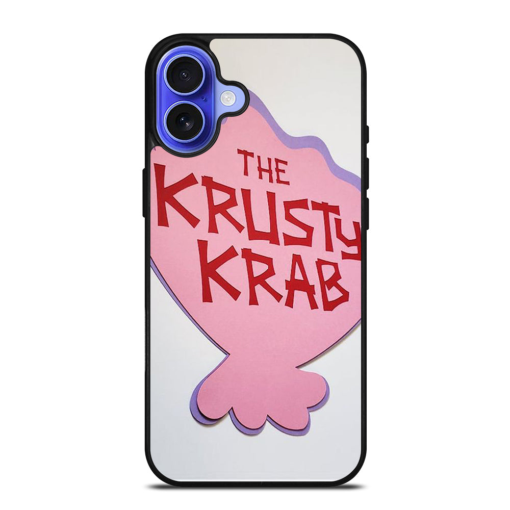 KRUSTY CRAB SPONGEBOB LOGO 2 iPhone 16 Case Cover