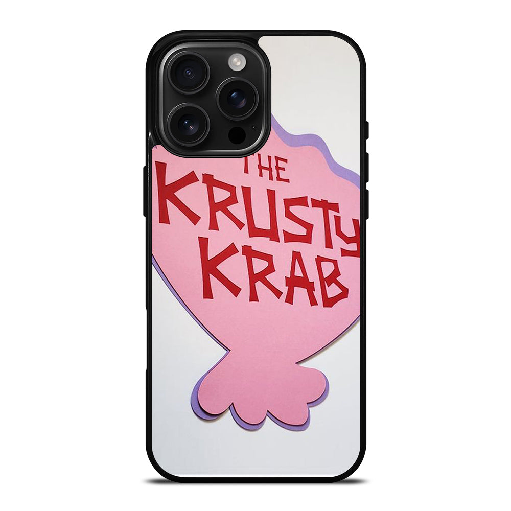 KRUSTY CRAB SPONGEBOB LOGO 2 iPhone 16 Pro Max Case Cover