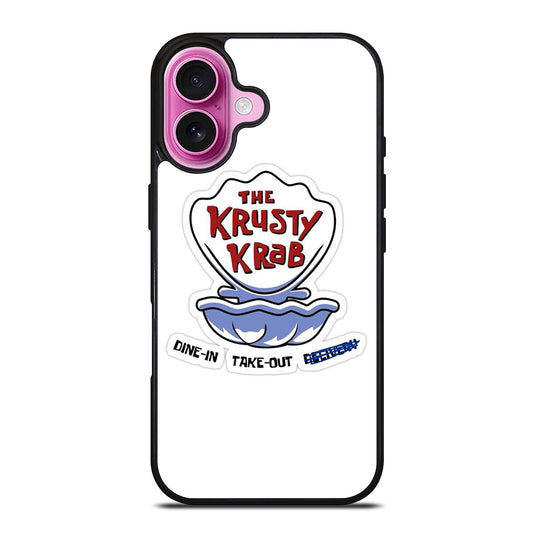 KRUSTY CRAB SPONGEBOB LOGO iPhone 16 Plus Case Cover