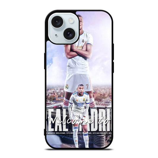 KYLIAN MBAPPE REAL MADRID 3 iPhone 15 Case Cover