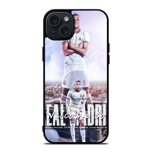 KYLIAN MBAPPE REAL MADRID 3 iPhone 15 Plus Case Cover