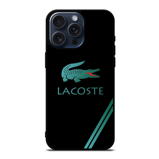 LACOSTE LOGO BLACK iPhone 15 Pro Max Case Cover