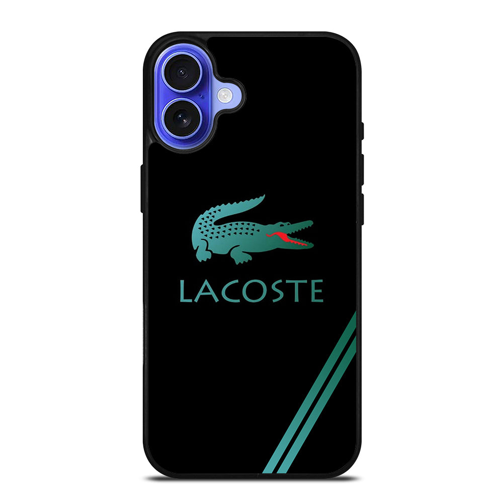 LACOSTE LOGO BLACK iPhone 16 Case Cover