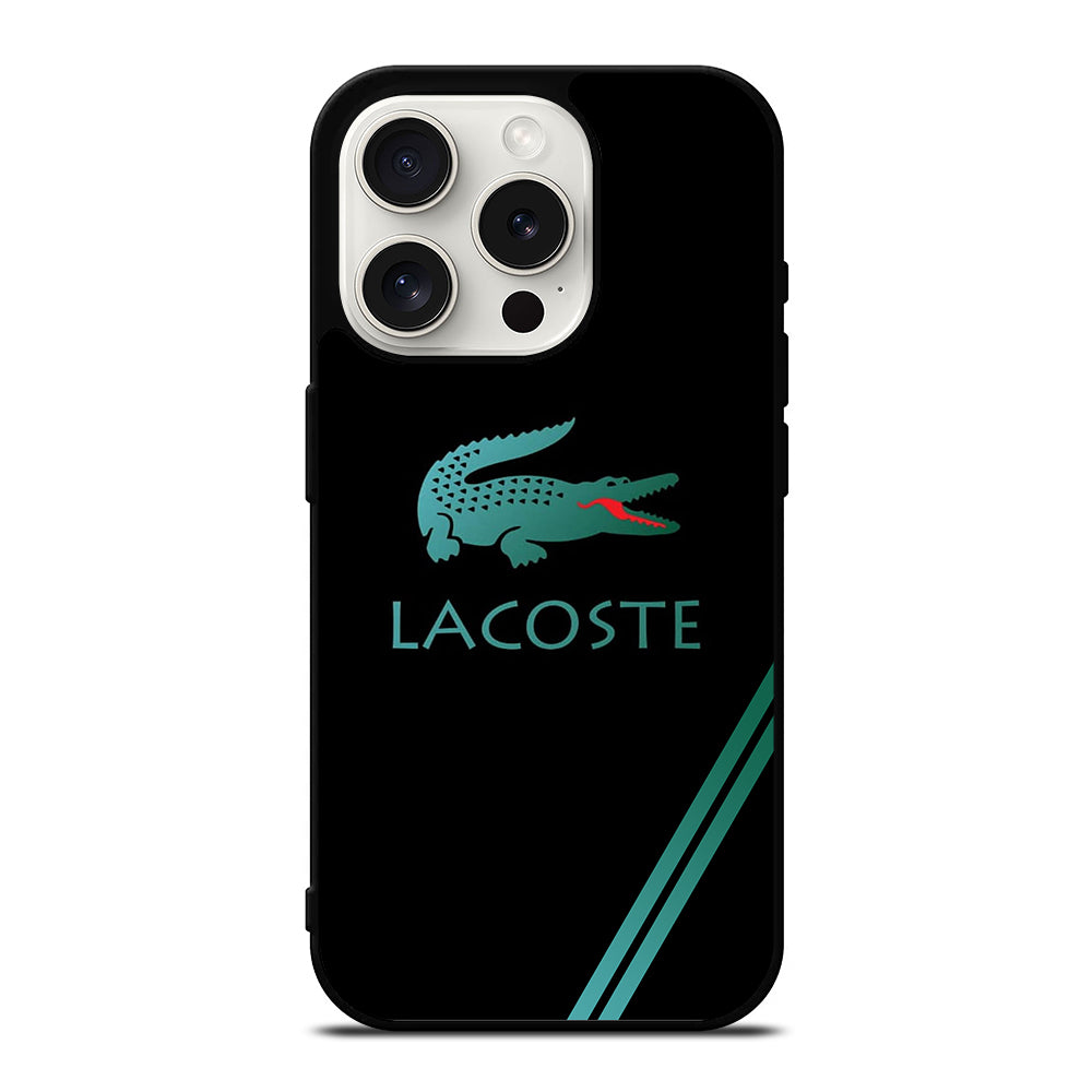 LACOSTE LOGO BLACK iPhone 15 Pro Case Cover