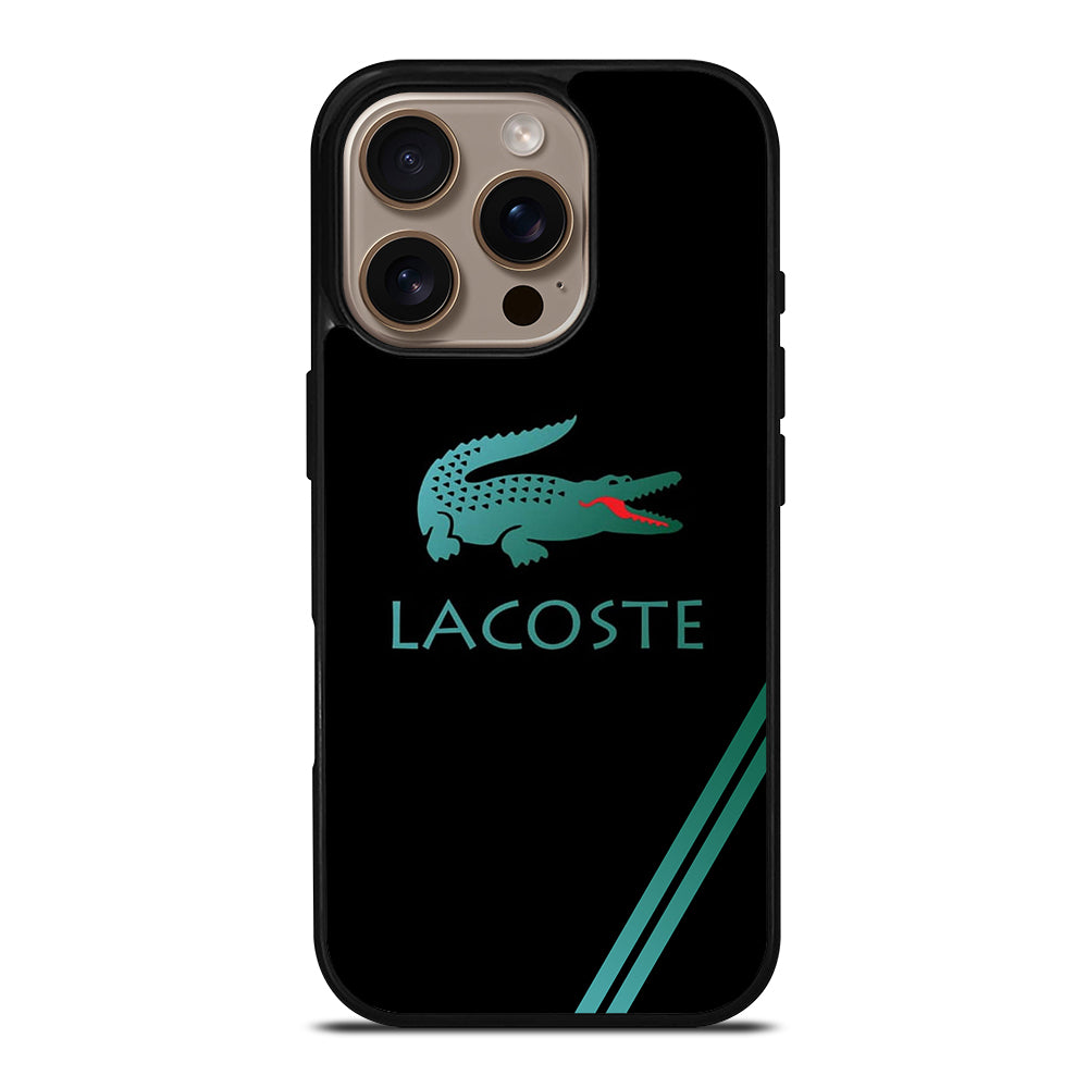 LACOSTE LOGO BLACK iPhone 16 Pro Case Cover