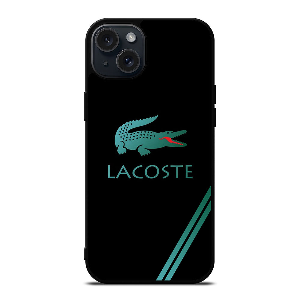 LACOSTE LOGO BLACK iPhone 15 Plus Case Cover