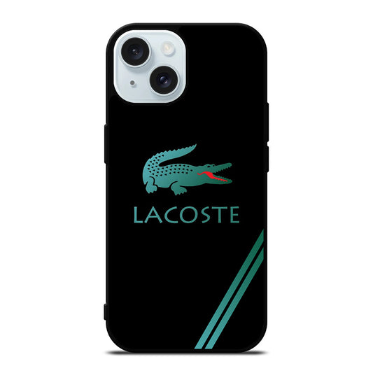 LACOSTE LOGO BLACK iPhone 15 Case Cover