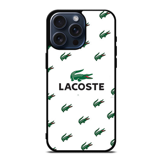 LACOSTE LOGO PATTERN iPhone 15 Pro Max Case Cover