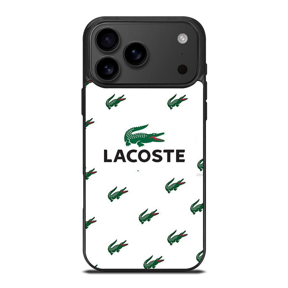 LACOSTE LOGO PATTERN iPhone 17 Pro Max Case Cover