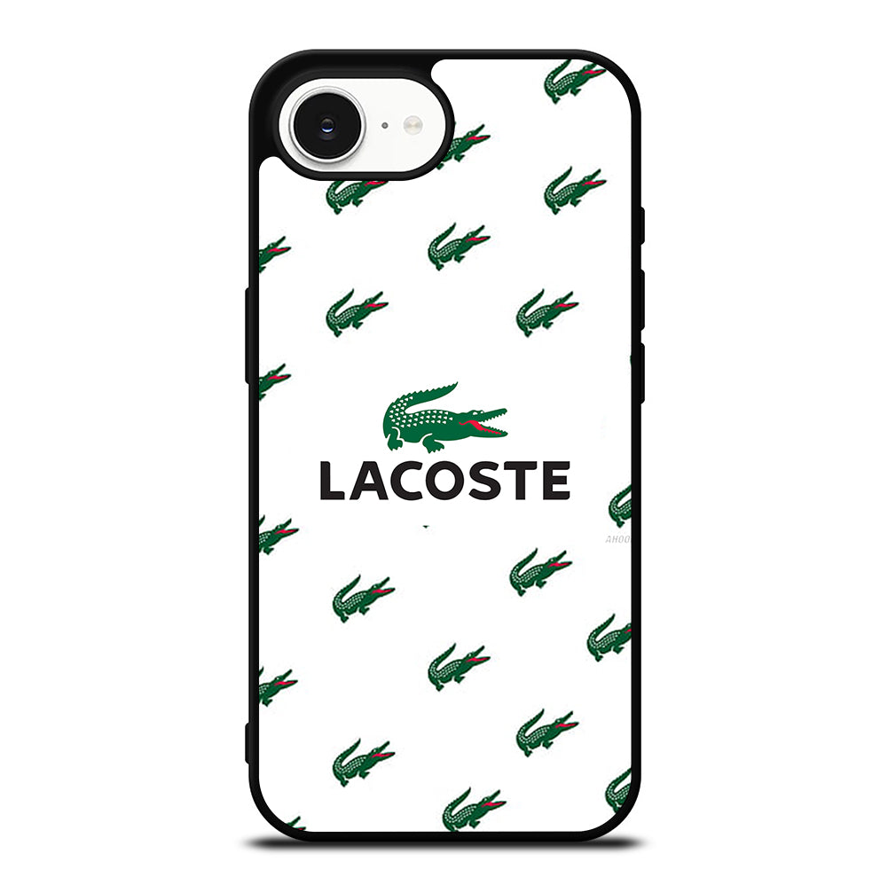 LACOSTE LOGO PATTERN iPhone 16e Case Cover