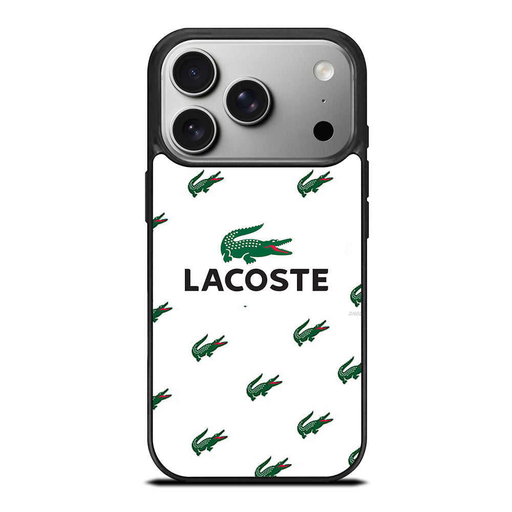 LACOSTE LOGO PATTERN iPhone 17 Pro Case Cover