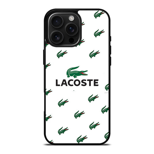 LACOSTE LOGO PATTERN iPhone 16 Pro Max Case Cover