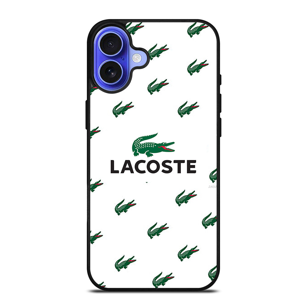 LACOSTE LOGO PATTERN iPhone 16 Case Cover