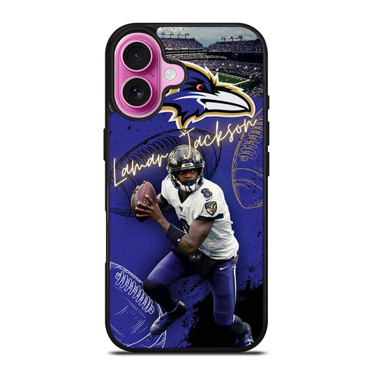 LAMAR JACKSON NFL 3 iPhone 16 Plus Case Cover