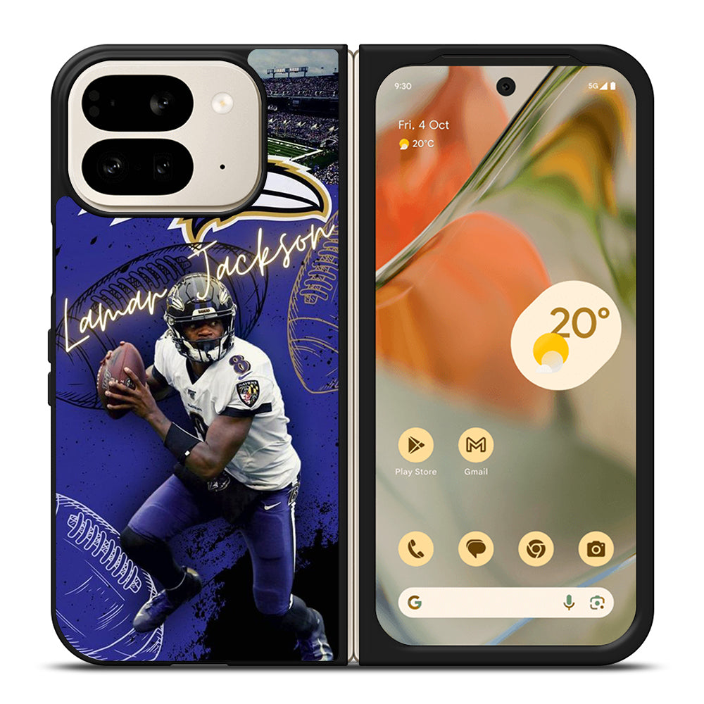 LAMAR JACKSON NFL 3 Google Pixel 9 Pro Fold Case Cover