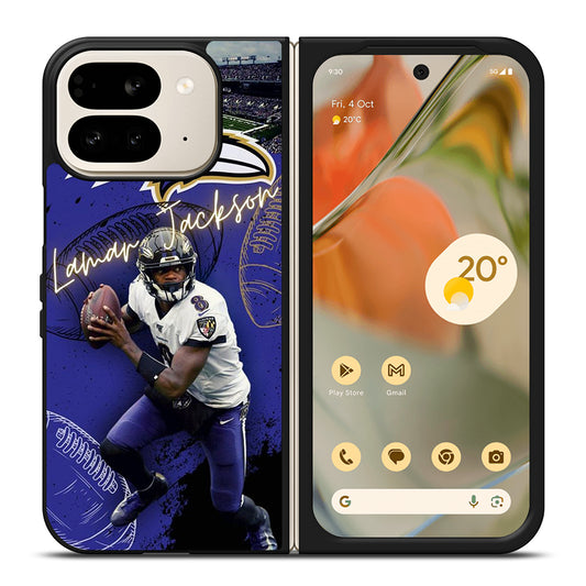 LAMAR JACKSON NFL 3 Google Pixel 9 Pro Fold Case Cover