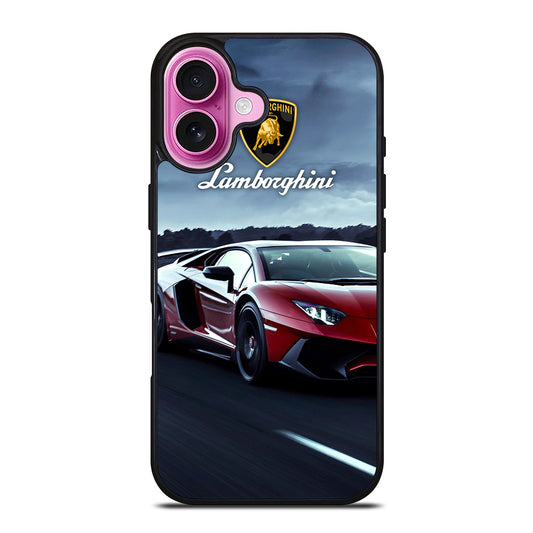 LAMBORGHINI RED CAR iPhone 16 Plus Case Cover