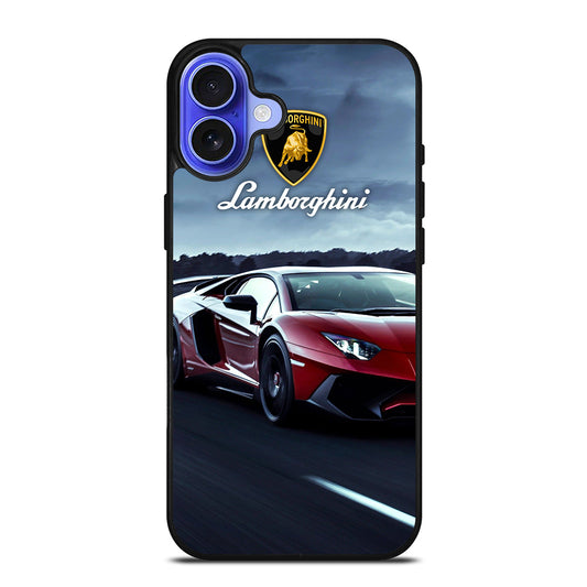 LAMBORGHINI RED CAR iPhone 16 Case Cover