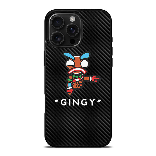 LAZARBEAM GINGY CARBON LOGO iPhone 16 Pro Max Case Cover