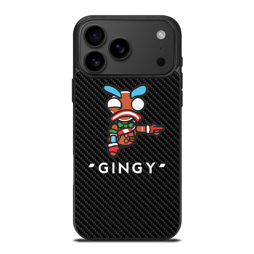 LAZARBEAM GINGY CARBON LOGO iPhone 17 Pro Max Case Cover