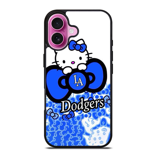 LA DODGERS MLB HELLO KITTY iPhone 16 Plus Case Cover