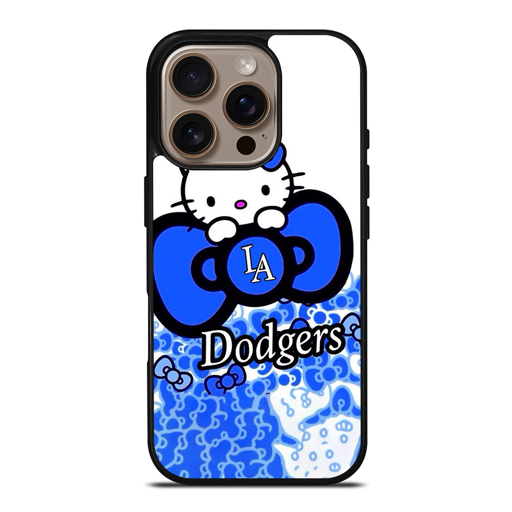 LA DODGERS MLB HELLO KITTY iPhone 16 Pro Case Cover