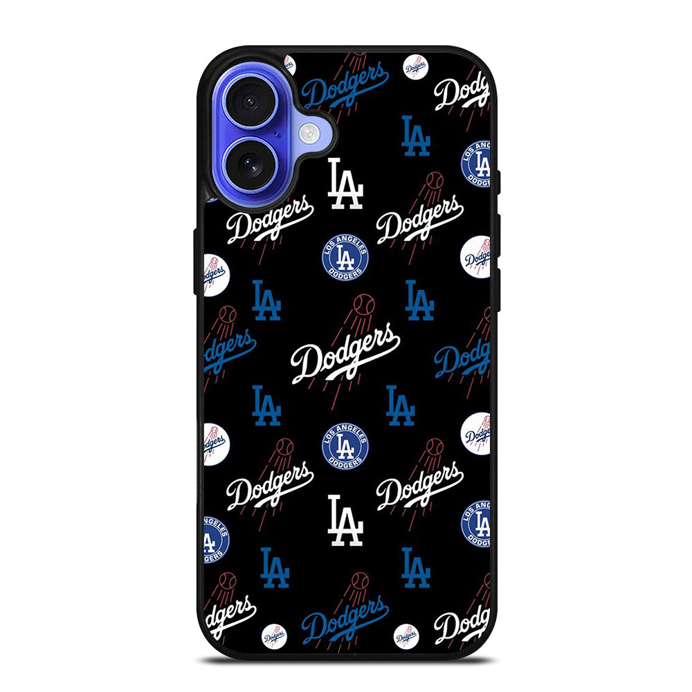 LA DODGERS PATTERN ICON iPhone 16 Case Cover