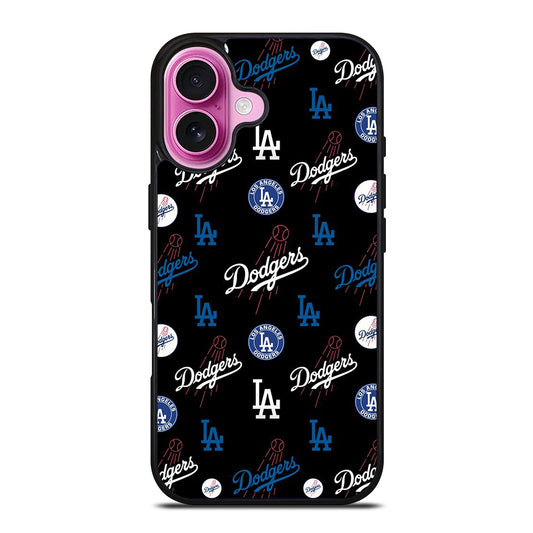 LA DODGERS PATTERN ICON iPhone 16 Plus Case Cover