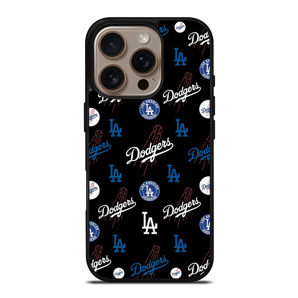 LA DODGERS PATTERN ICON iPhone 16 Pro Case Cover