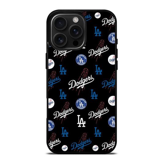 LA DODGERS PATTERN ICON iPhone 16 Pro Max Case Cover