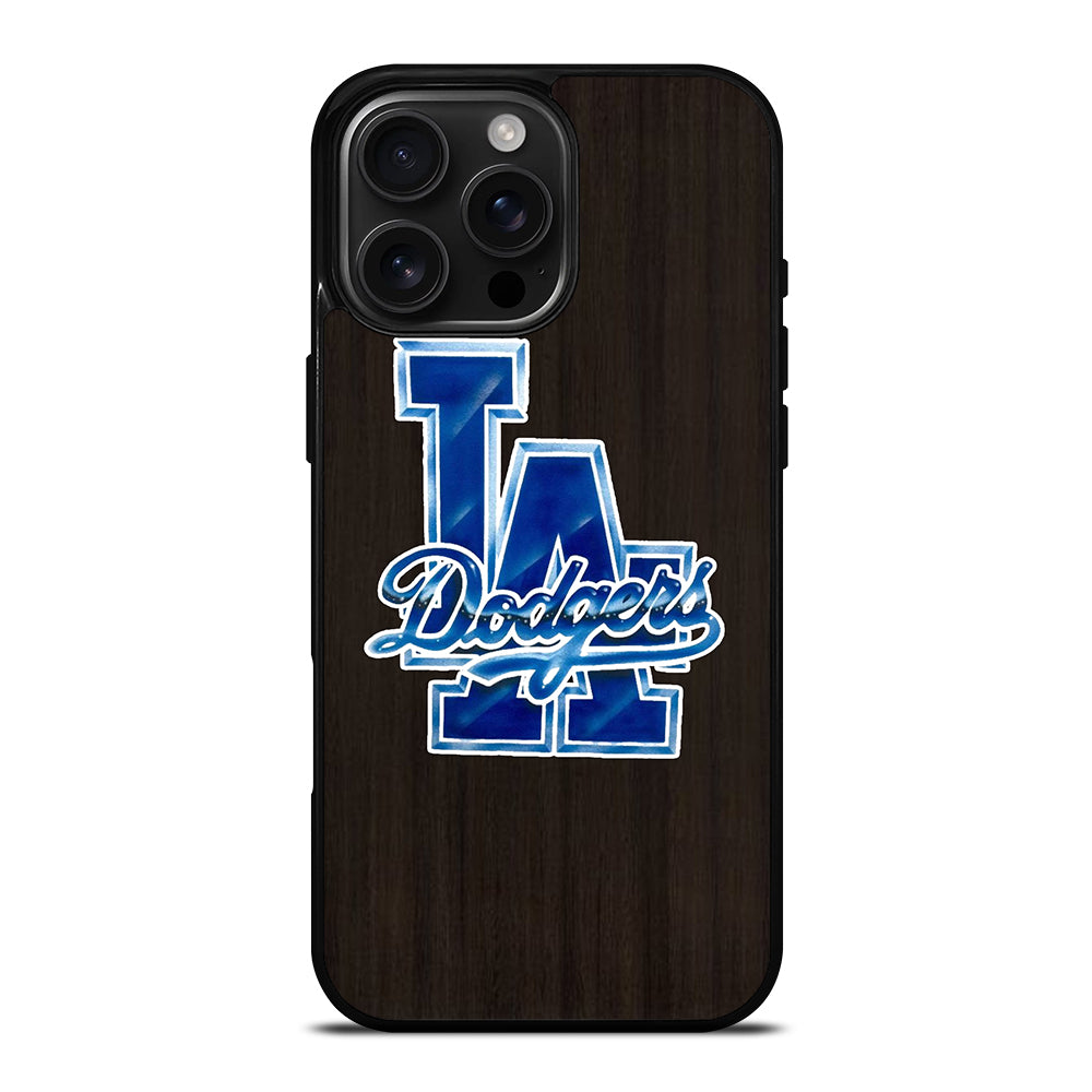 LA DODGERS WOODEN LOGO iPhone 16 Pro Max Case Cover