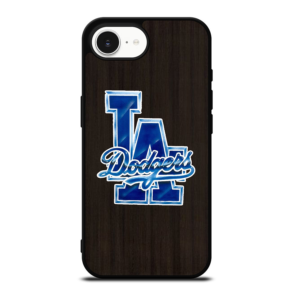 LA DODGERS WOODEN LOGO iPhone 16e Case Cover