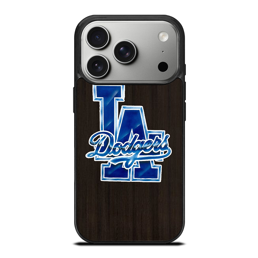 LA DODGERS WOODEN LOGO iPhone 17 Pro Case Cover