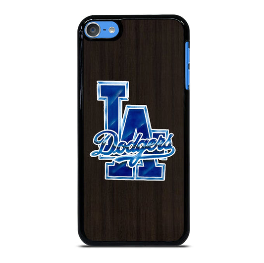 LA DODGERS WOODEN LOGO iPod Touch 7 Case Cover