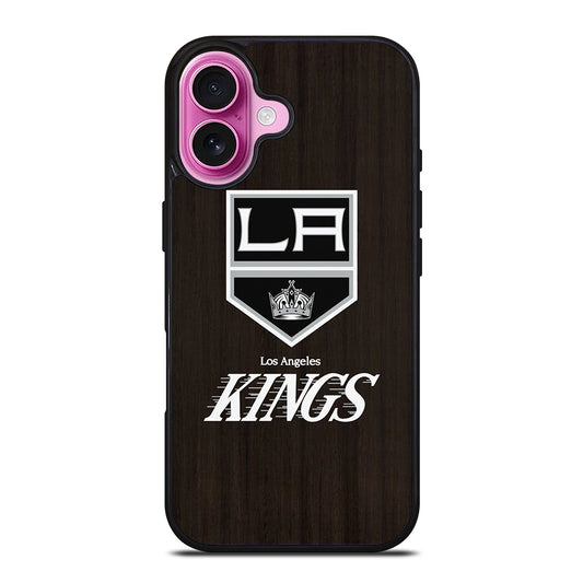 LA KINGS WOODEN iPhone 16 Plus Case Cover