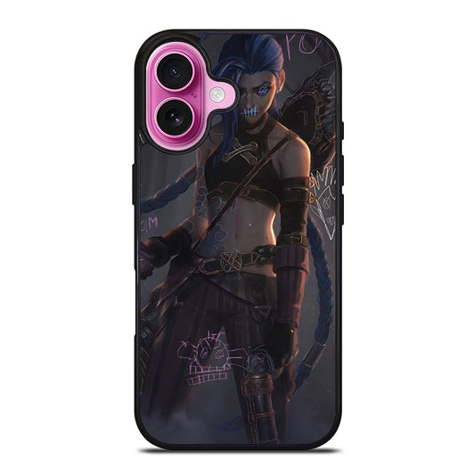 LEAGUE OF LEGENDS JINX ART iPhone 16 Plus Case Cover