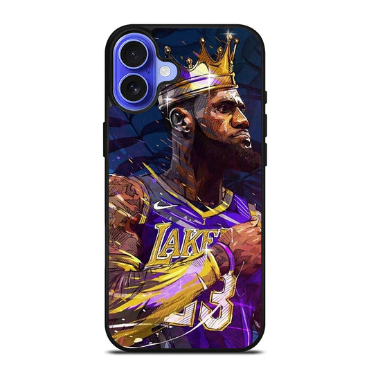 LEBRON JAMES KING ART iPhone 16 Case Cover
