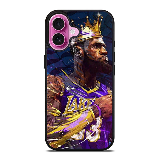 LEBRON JAMES KING ART iPhone 16 Plus Case Cover