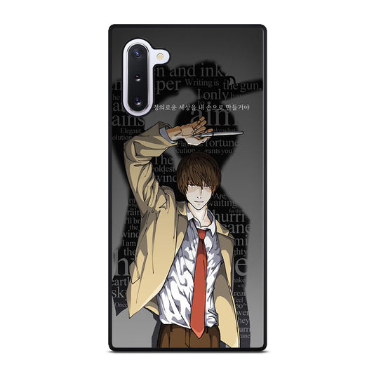 LIGHT YAGAMI DEATH NOTE ANIME 2 Samsung Galaxy Note 10 Case Cover