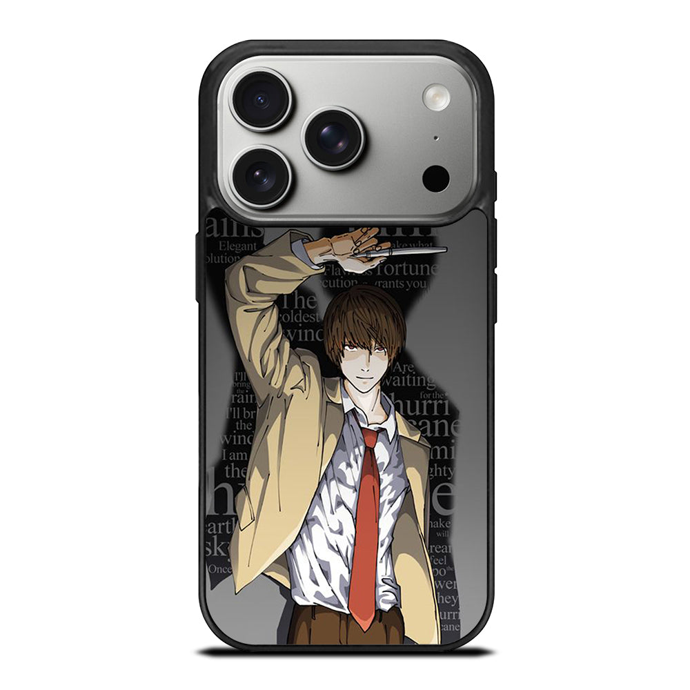 LIGHT YAGAMI DEATH NOTE ANIME 2 iPhone 17 Pro Case Cover