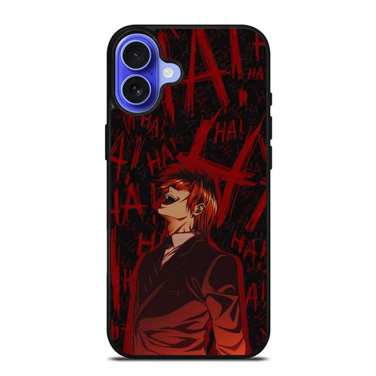 LIGHT YAGAMI DEATH NOTE ANIME 3 iPhone 16 Case Cover