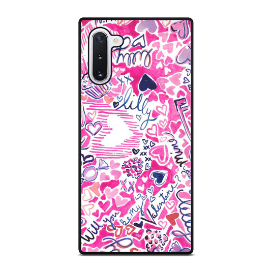 LILLY PULITZER LOVE PATTERN Samsung Galaxy Note 10 Case Cover