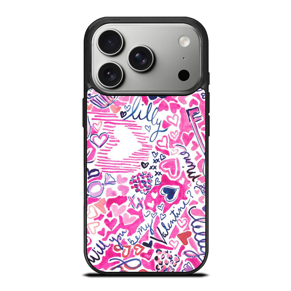 LILLY PULITZER LOVE PATTERN iPhone 17 Pro Case Cover