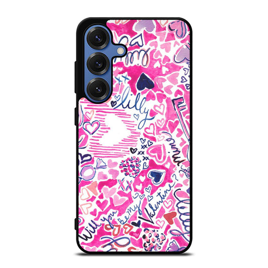 LILLY PULITZER LOVE PATTERN Samsung Galaxy S25 Case Cover