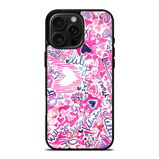 LILLY PULITZER LOVE PATTERN iPhone 16 Pro Max Case Cover