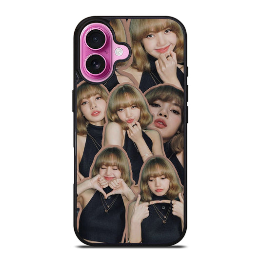 LISA BLACKPINK CUTE COLLAGE iPhone 16 Plus Case Cover