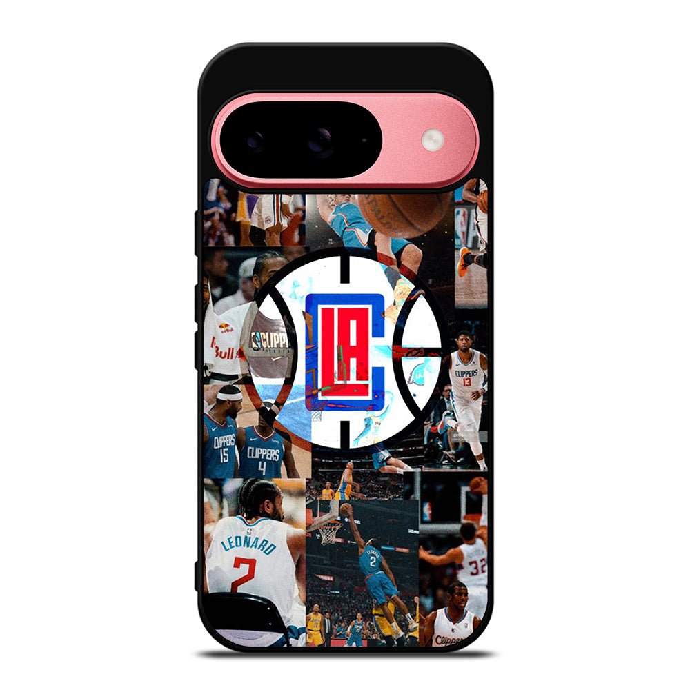 LOS ANGELES CLIPPERS COLLAGE LOGO Google Pixel 9 Case Cover