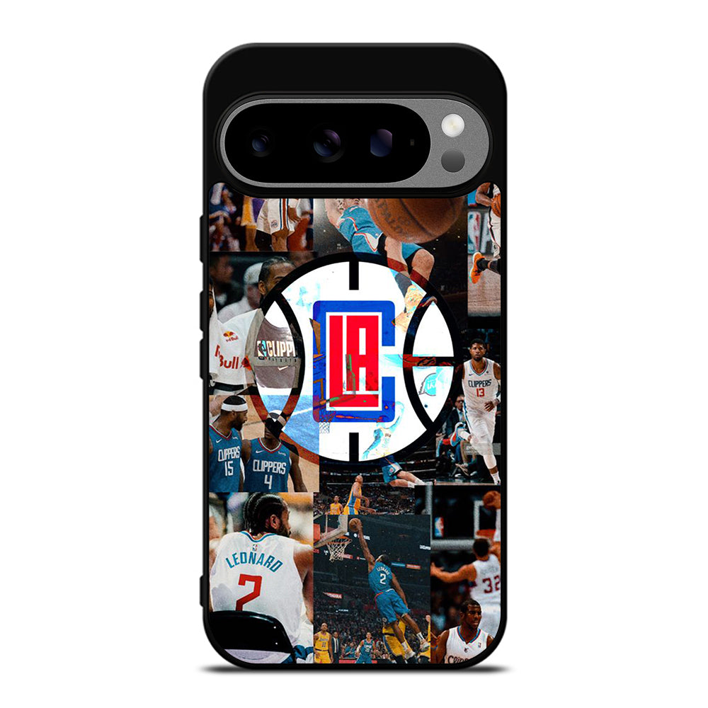 LOS ANGELES CLIPPERS COLLAGE LOGO Google Pixel 9 Pro XL Case Cover